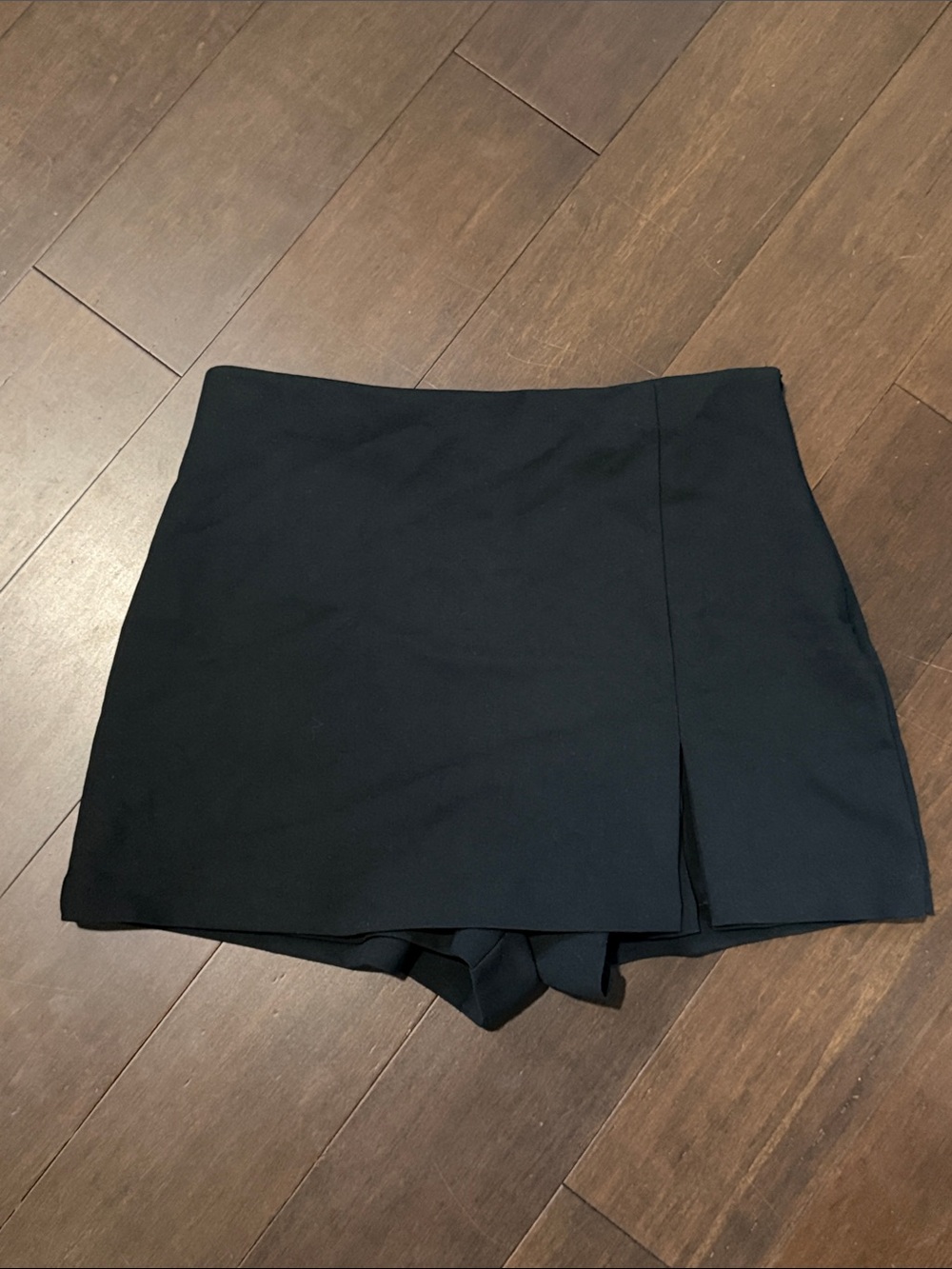 ZARA Black Women's Skort with Front Slit